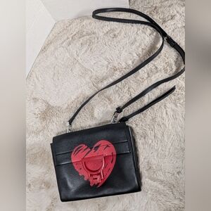 Coccinelle Loving Valentine Heart Crossbody Handbag